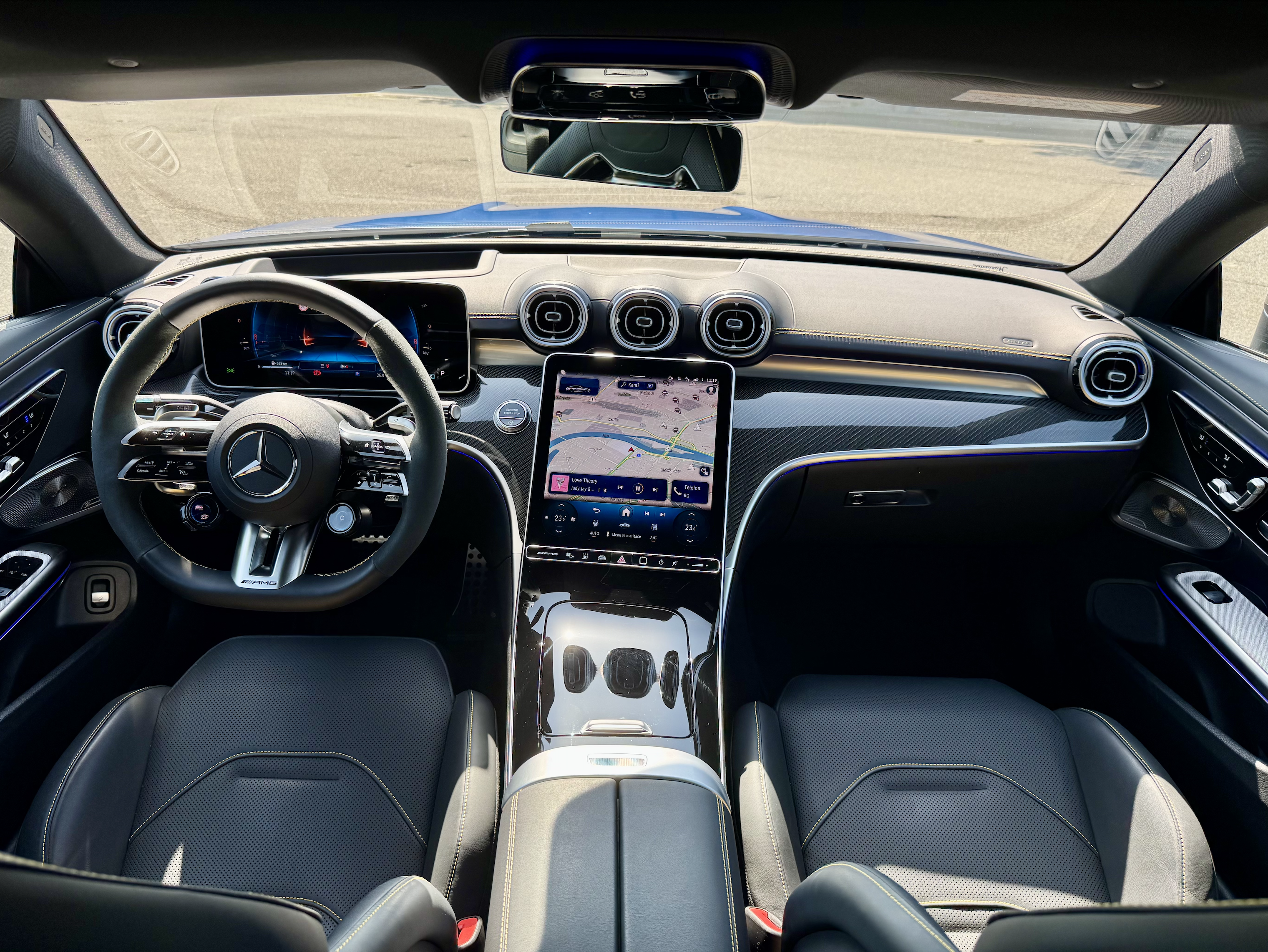 MERCEDES CLE COUPÉ 53 AMG 4MATIC | SKLADEM | ČESKÉ PŘEDVÁDĚCÍ AUTO | benzínové sportovní kupé | modrá matná magno spectral | černá kůže | AMG Performance High skořepinové sedačky | maximální výbava | nákup online | AUTOiBUY.com
